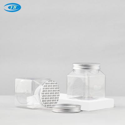 China Cosmetic jar Transparent PET wide-mouth bottle cosmetic makeup cream bottle careHair element bottle for sale