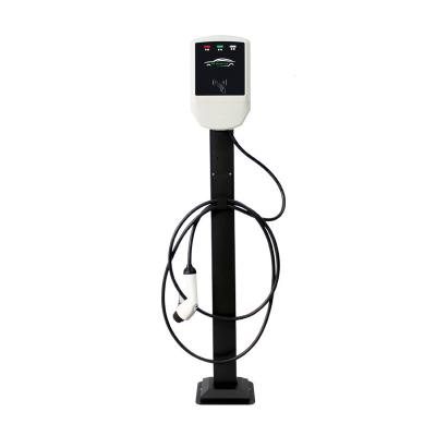 China Compact New energy electric vehicle charging station, household 7KW high temperature protection wall mounted AC charging pile for sale