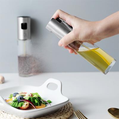 China Viable Portable Steel Grilling Dispenser Olive Oil Glass Bottle Sprayer Dispenser Stainless zu verkaufen