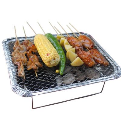 China Easily Assembled In Stock Disposable Charcoal Instant Grill Disposable BBQ Grill One Time Use BBQ Grill for sale