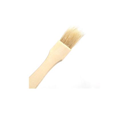 Cina Easily Cleaned Hot Selling Steel Barbecue Brush With Wood Handle Wood Barbecue Brush in vendita