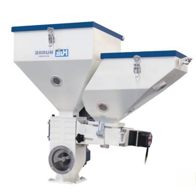 China HUARE 100kg/h/Color Automatic Plastic Masterbatch Powder Vertical Mixing Industrial Mixing Machines Granulate Raw Material Mixer for sale