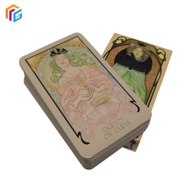 China Custom Entertainment Tarot Printing Wholesale Oracle En Espanol Affirmation Cartas Tarot Decks Cards With Round Corner for sale