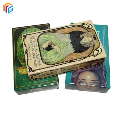 China High Quality Matt Lamination Gold Paper Custom Tarot Cards Entertainment Divination Tarot Cards With Your Own Design for sale