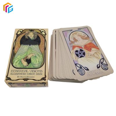 China Hot Selling Entertainment Divination Tarot Factory Create My Own Cheap Tarot Cards With Guide Tarot Cards Pack for sale