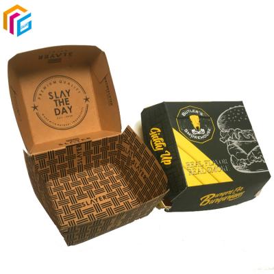 China Recyclable Take Out Food Boxes French Fries Fried Chicken Nuggets Carton Paper Food Grade Packaging Box for sale