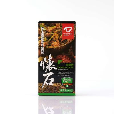 China Wholesale Delicious Slightly Spicy Cube 100g In Taste Curry With Low Price A+ for sale