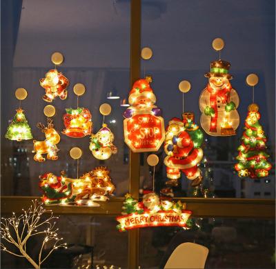 China Solar String Lights Led Christmas Window Lamp Garland Christmas Festival Suction Cup Decorative Hanging Stage Light for sale