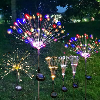 China Solar Christmas LED String Lights Outdoor Festival Star Lights Christmas Lights Solar Fireworks Lights in Lawn String for sale