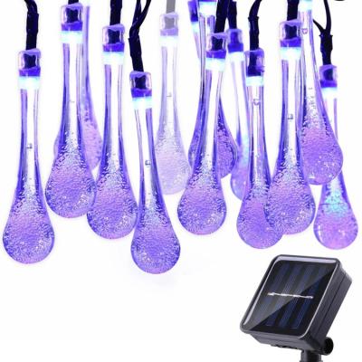 China Solar String Lights Water Drop Solar LED String Lights Fairy Waterproof Christmas Lights Solar String Light for sale