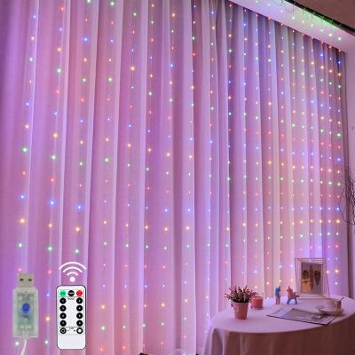 China Custom Wholesale Christmas Decorative Curtain String Wall Lights Fairy Curtain LED Led String Light for sale