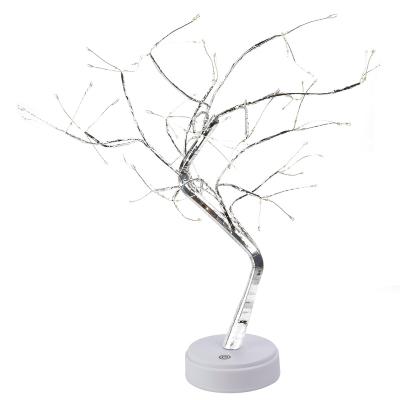 China Wholesale Commercial Use Lighted Tree Lamp Copper Wire LED Bonsai DIY Tree Pattern Artificial Table Light for sale