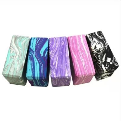 China Eco-Friendly Custom Camouflage Eva Foam Yoga Block Multicolor Print Yoga Pilates for sale