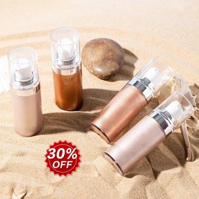 China Sunscreen Private Label Brush Bottle Contour Lotion Oil Butter Body Shimmer Spray for sale