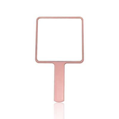 China Amazon Popular Product Supplier Customized Crazy Hot Selling Large Square ABS Hand Held Makeup Mirror for sale