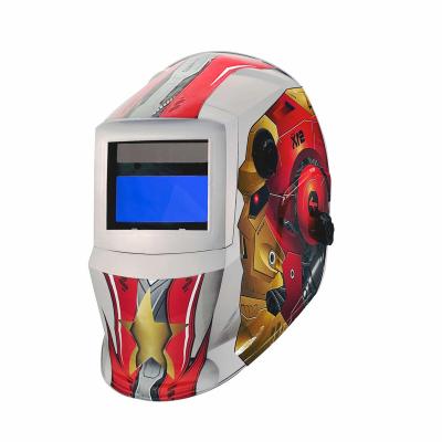 China hot sale welding cap china arc for welder welding head mounted auto tarnish welding helmets 110mm*90mm*9mm for sale