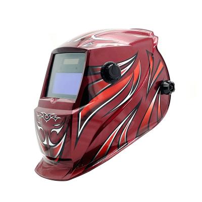 China Welding Cap Welding Adjustable PP Lithium Battery Material Solar Powered Head Mounted Auto Darkening Welding Helmet 110mm*90mm*9mm for sale