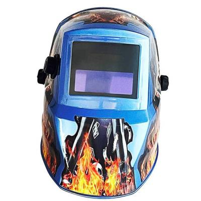 China High Quality 23cm*23cm*32cm Large Sight Screen Welding Helmet Solar Auto Darkening Helmet for sale