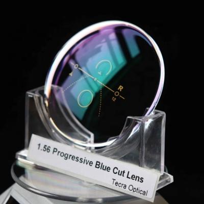 China 1.56 Multifocal Multifocal Block HMC Blue Prescription Lenses for sale