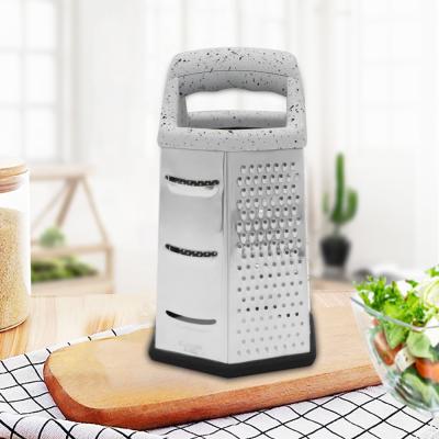 China Viable White Color Vegetable Peeler Citrus Zester and Cheese Hexagons Grater for sale