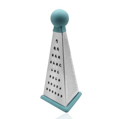 China 9 Inch Stainless Steel Viable Triangle Garlic Ginger And Garlic Triangle Box Grater for sale