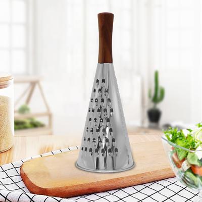 China Sustainable Round Sided 9 Inch Stainless Steel Potato Fruit Cheese Ginger Garlic Cheese Vegetable Vegetable Grater for sale