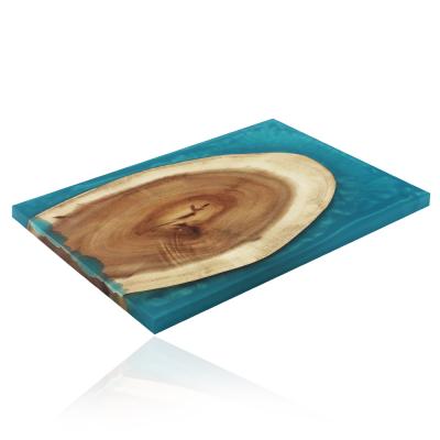 China Factory Living Acacia Wood Cutting Board Modern Handcrafted Solid Wood Rustic Solid Wood Serving Tray Kitchen Furniture for sale