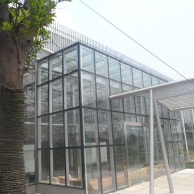 China Easily Assembled Low Cost Maintenance Cost Structure Garden Greenhouse Grow Tent Venlo Type Glass Greenhouse for sale