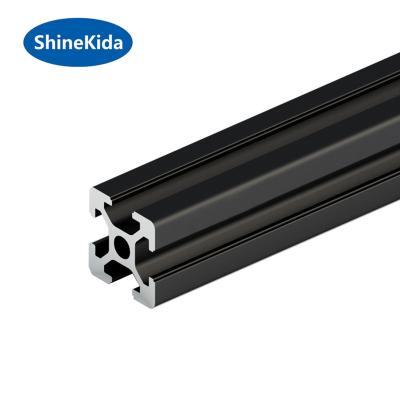 China 2021 industry custom v slot aluminum extrusion wholesale black oxidized for sale