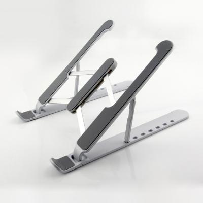 China Aluminum Alloy Portable Adjustable 6 Angles Metal Foldable Laptop Stand (Height) for sale