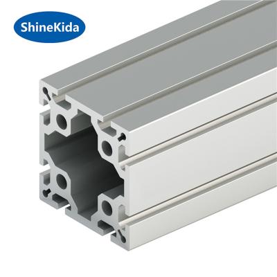 China Industry Medium Size Silver Color 100100 Aluminum Extrusion T Slot for sale