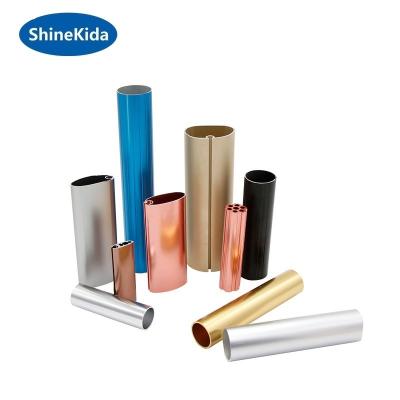 China Aluminum Pipe Profile Constructure 6063 Oval t6 paint pipe manufactures for sale