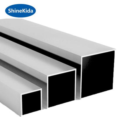 China Aluminum Pipe Profile Constructure Square Profiles Factory 100x100 Aluminum Tube for sale