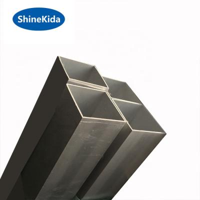 China Pipe Profile Constructure 6061 t6 3x3 Black Anodic Oxidation Aluminum Alloy Pipe Square Tube for sale