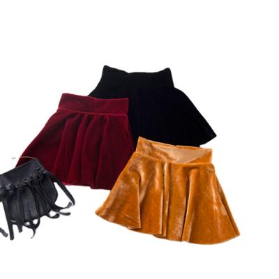 China Babies Skirt Kids Toddler Boutique Breathable Wholesale Velvet Skirt for sale