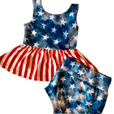 China 2020 painstaking casual hot sale 4th of july girls outfits for sale