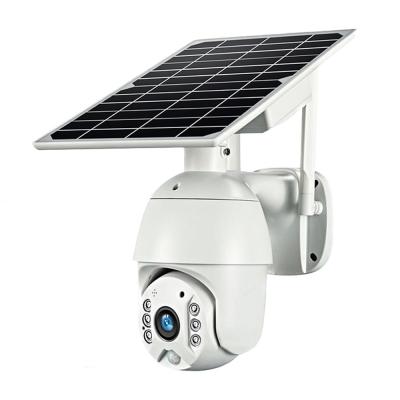 China PAN-TILT 4G SIM Card 1080P IP Camera WIFI Solar Power Battery Security Camera Outdoor CCTV PTZ Camera for sale