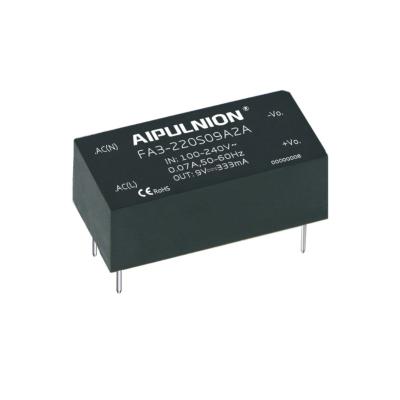 China Power Aipulnion AC-DC Converter 220V To 3.3V Switching Power Supply FA3-220S3V3A2N3 for sale