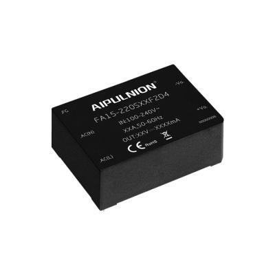 China Power Aipulnion AC DC Power Supply Module Isolated AC/DC Converter FA15-220S15F2D4 for sale