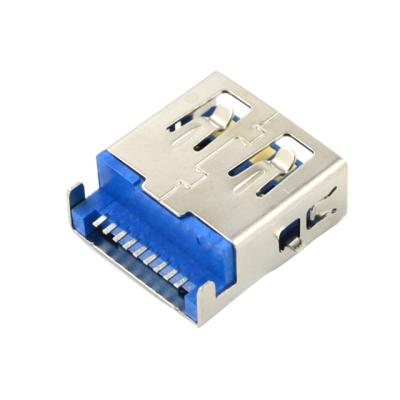 China Universal Purpose Mounter SMT AF3.0 Female Outdoor Connector Female Socke Dipped Type Down USB 3.0 Type A Connector for sale