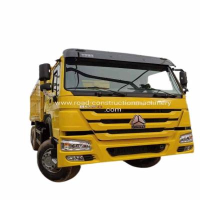 China Used yellow Dump Truck  power 371hp Sinotruk Howo 6x4 Working in Nigeria Congo for sale