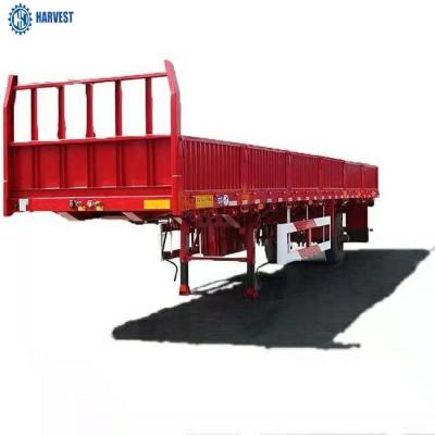 China CIMC 3 Axle 60 Ton 1100R20 Tire Flatbed Semi Trailer for sale