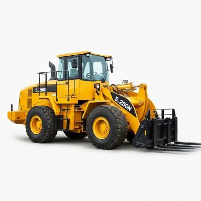 China 5.5 Ton 3.2m3  ZL50GN Wheel Loader 162kW WEICHAI Engine With Fork for sale