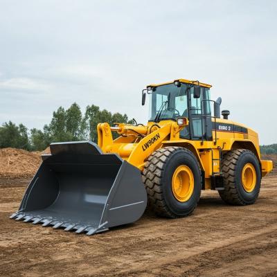 China LW900KN  Wheel Loader With Rock Bucket 5.5m3 Cummins Engine Euro 2 for sale