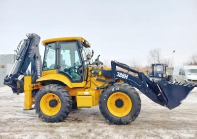 China 1.2m3 Backhoe Loader Machine 388H With 4 in 1 Bucket For Sale In Russia for sale