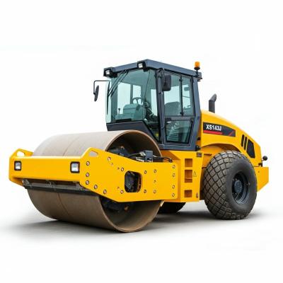 China 14 Ton XS143J Single Drum Vibratory Road Roller SHANGCHAI Engine for sale