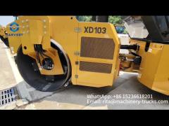 XCMG 10 Ton Vibratory Road Roller XD103 Double Drum 48HZ Hot Sell