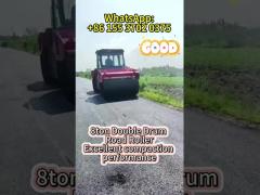 Cummins Engine 8ton Double Drum Road Roller for Road Construction Hot Sale In Angola
