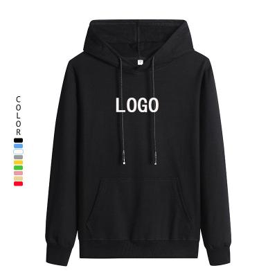 China Wholesale Cotton Anti Shrink Hoodies Custom Logo White Sweatshirts For Men Long Sleeve Solid Hoodies For Man for sale