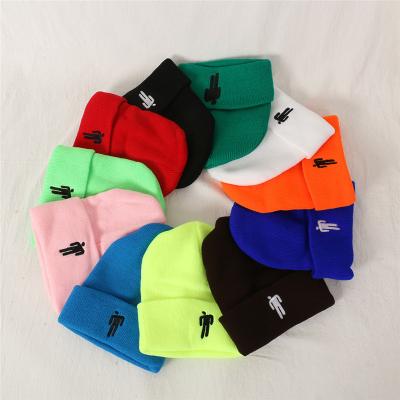 China COMMON Embroidery Beanie Hat Women Men Knitted Winter Warm Hats For Women for sale